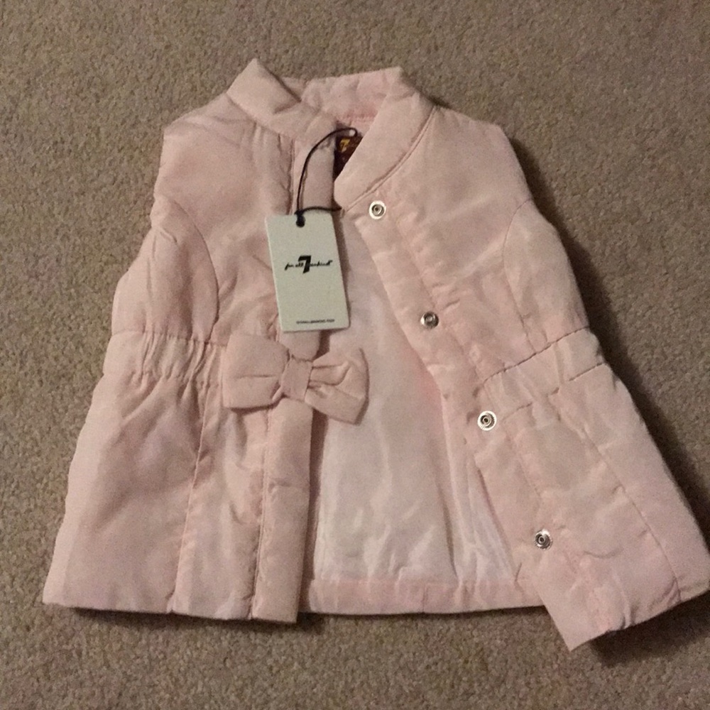 7 for all mankind light pink vest 2T